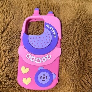 SHEIN Pink and Purple Playful Phone Case